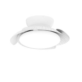 M8233  Aloha 45W LED Dimmable Ceiling Light & Fan; Remote Controlled White